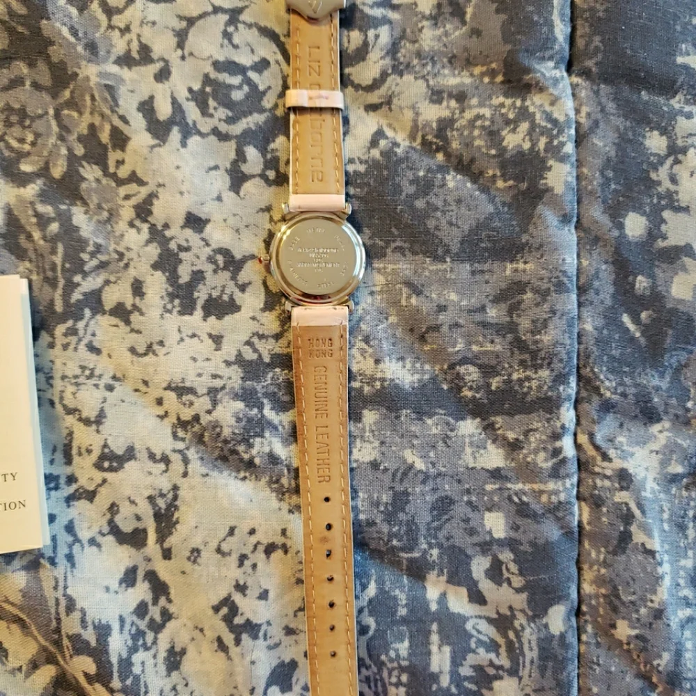 Liz Claiborne Pink Blush Leather Watch